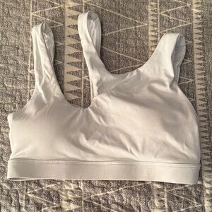 Elegant White Sports Bra for Women